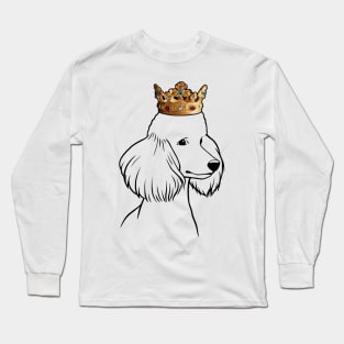 Poodle Dog King Queen Wearing Crown Long Sleeve T-Shirt